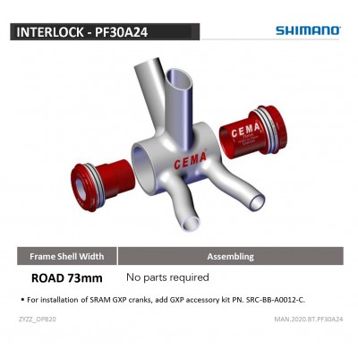 PF30A Cannondale assymetrisch - Interlock